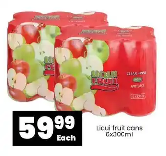 Super Save Liqui fruit cans 6x300ml offer