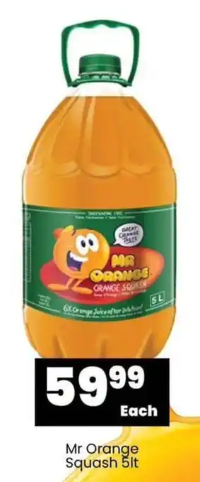 Super Save Mr Orange Squash 5lt offer