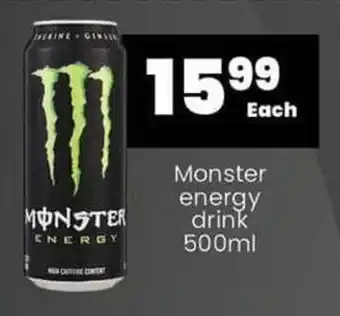 Super Save Monster energy drink 500ml offer