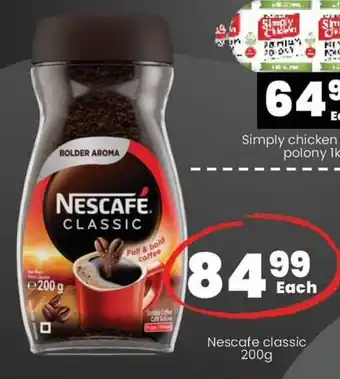 Super Save Nescafe classic 200g offer