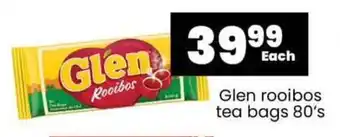 Super Save Glen rooibos tea bags 80's offer