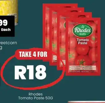 Super Save Rhodes Tomato Paste 50G offer