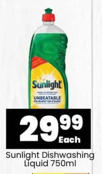 Super Save Sunlight Dishwashing Liquid 750ml offer