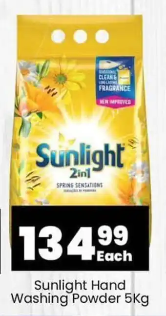 Super Save Sunlight Hand Washing Powder 5Kg offer