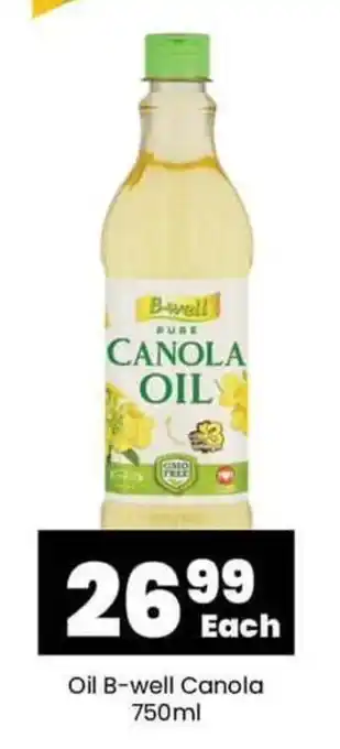 Super Save Oil B-well Canola 750ml offer