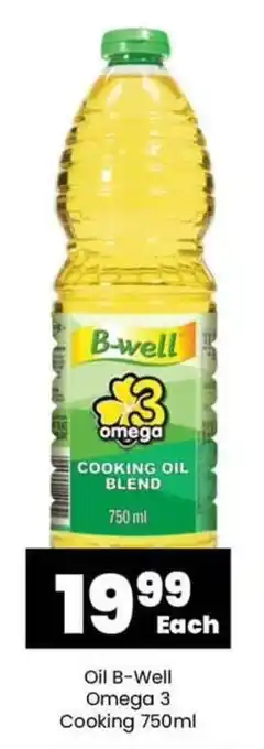 Super Save Oil B-Well Omega 3 Cooking 750ml offer