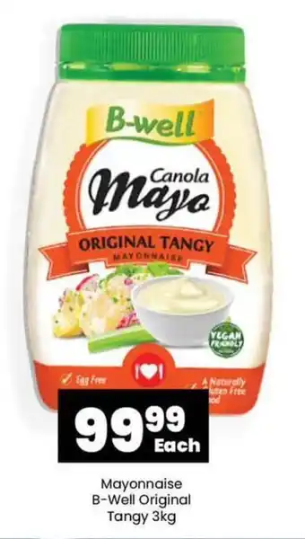 Super Save Mayonnaise B-Well Original Tangy 3kg offer