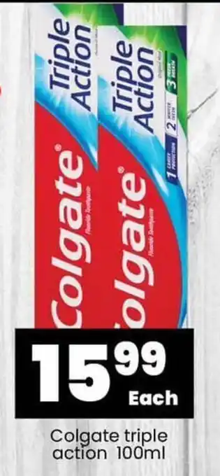 Super Save Colgate triple action 100ml offer