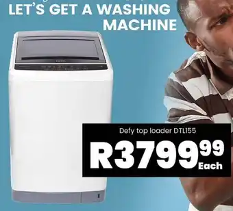 Defy top loader DTL155