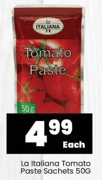 Super Save La Italiana Tomato Paste Sachets 50G offer
