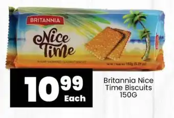 Britannia Nice Time Biscuits 150G