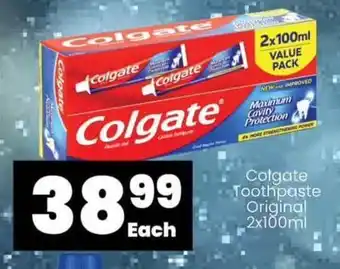 Colgate Toothpaste Original 2x100ml