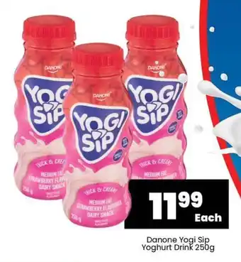 Super Save Danone Yogi Sip Yoghurt Drink 250g offer