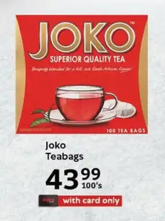 Oxford Freshmarket Joko Teabags offer