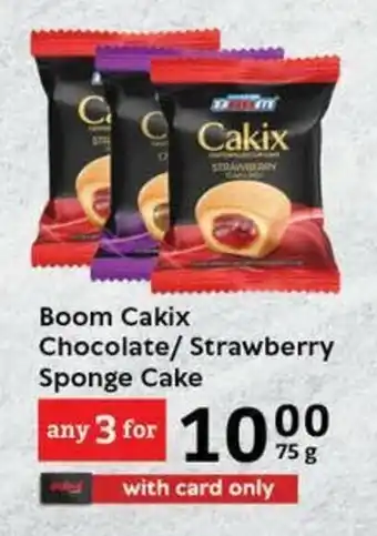 Oxford Freshmarket Boom Cakix Chocolate/ Strawberry Sponge Cake offer