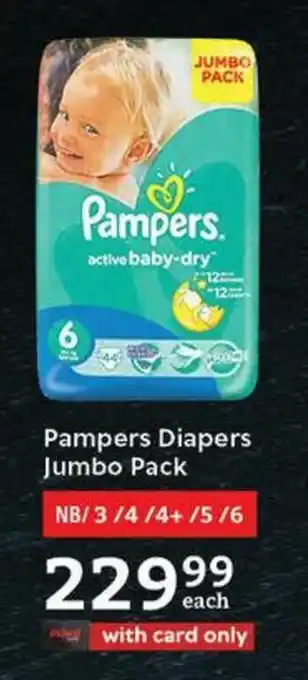Oxford Freshmarket Pampers Diapers Jumbo Pack offer