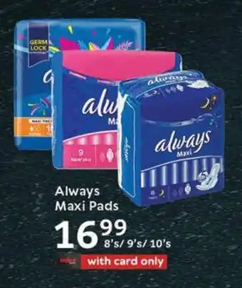Oxford Freshmarket Always Maxi Pads offer