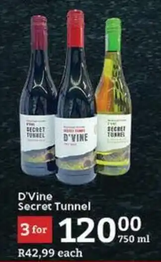 Oxford Freshmarket D'Vine Secret Tunnel offer