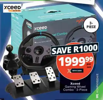 Checkers Hyper Xceed Gaming Wheel Combo 3-Piece offer
