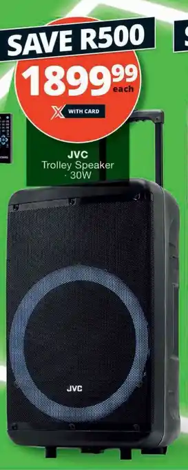 Checkers Hyper JVC Trolley Speaker 30W offer