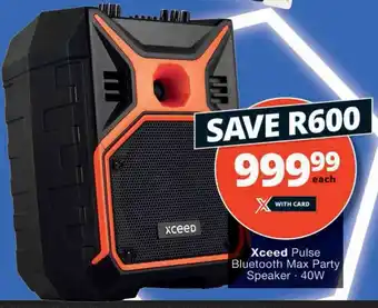 Checkers Hyper Xceed Pulse Bluetooth Max Party Speaker 40W offer