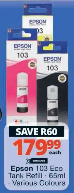Epson 103 Eco Tank Refill 65ml