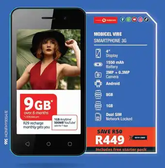 MOBICEL VIBE SMARTPHONE 3G