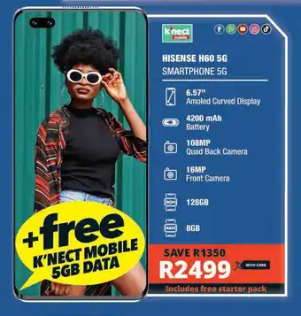 Checkers Hyper HISENSE H60 5G SMARTPHONE 5G offer