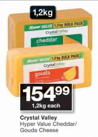 Checkers Hyper Crystal Valley Hyper Value Cheddar/ Gouda Cheese offer