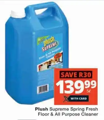 Checkers Hyper Plush Supreme Spring Fresh Floor & All Purpose Cleaner offer