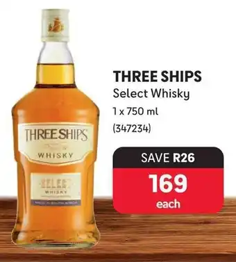 Makro THREE SHIPS Select Whisky offer