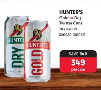 Makro HUNTER'S Gold or Dry Twister Cans offer