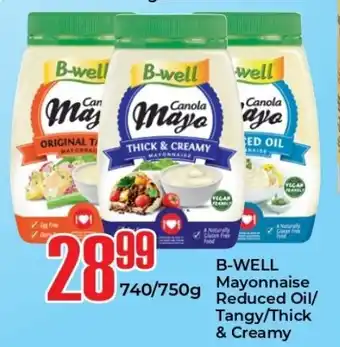 Elite Cash & Carry B-WELL Mayonnaise Reduced Oil/ Tangy/Thick & Creamy offer