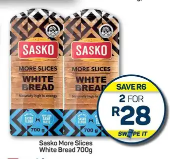 Pick n Pay Hypermarket Sasko More Slices White Bread 700g offer