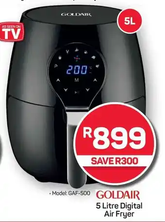 Pick n Pay Hypermarket GOLDAIR 5 Litre Digital Air Fryer offer