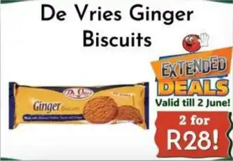 Foodeez De Vries Ginger Biscuits offer