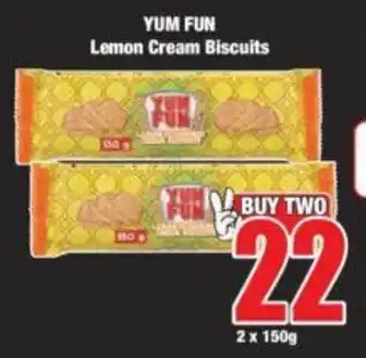 Boxer YUM FUN Lemon Cream Biscuits offer