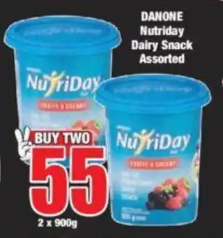 Boxer DANONE Nutriday Dairy Snack Assorted offer