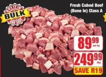 Boxer Fresh Cubed Beef (Bone In) Class A offer