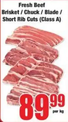 Boxer Fresh Beef Brisket/Chuck / Blade/ Short Rib Cuts (Class A) offer