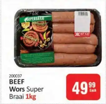 KitKat Cash and Carry BEEF Wors Super Braai 1kg offer
