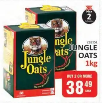 KitKat Cash and Carry JUNGLE OATS 1kg offer