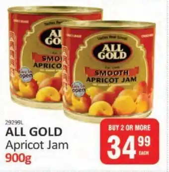 ALL GOLD Apricot Jam 900g