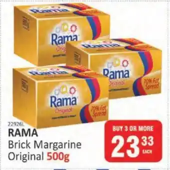 KitKat Cash and Carry RAMA Brick Margarine Original 500g offer
