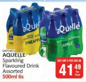 KitKat Cash and Carry AQUELLE Sparkling Flavoured Drink Assorted 500ml 6s offer