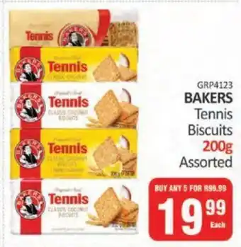 KitKat Cash and Carry BAKERS Tennis Biscuits 200g Assorted offer