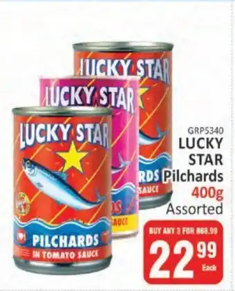 KitKat Cash and Carry LUCKY STAR Pilchards 400g Assorted offer