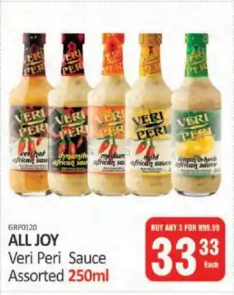 KitKat Cash and Carry ALL JOY Veri Peri Sauce Assorted 250ml offer