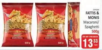 KitKat Cash and Carry FATTI'S & MONI'S Macaroni/ Spaghetti offer