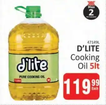 KitKat Cash and Carry D'LITE Cooking Oil 5lt offer